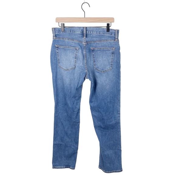 Old Navy Men's Straight Built-In Flex Jeans Medium Dark Tint Denim Size 31 x 32 - Picture 3 of 8